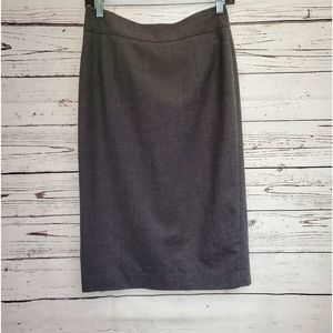 Banana Republic Gray Wool Pencil Skirt, Size 4